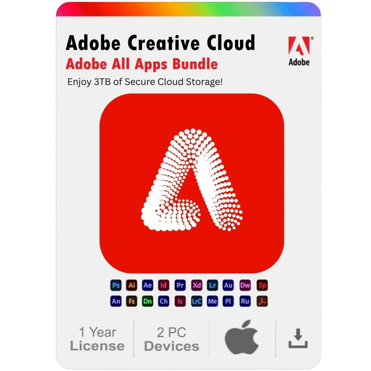 Adobe Firefly 2025 – 1 Year Subscription for Mac (2 Devices)